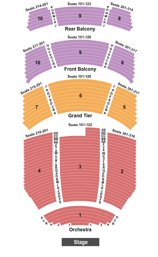 Durham Performing Arts Center Maybe Happy Ending Seating Chart